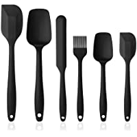 Vicloon Utensilios de Cocina de Silicona-Set de 6 Espátulas Silicona Incluye Hilvanado Cepillo- Espátula-Cuchara- No…